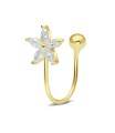 Lovely Flower Silver Ear Cuff EC-1172